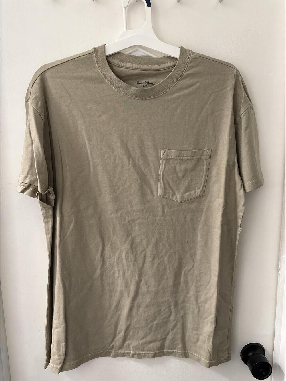 Goodfellow & Co Men's Short Sleeve Pocket T-Shirt Size L Beige